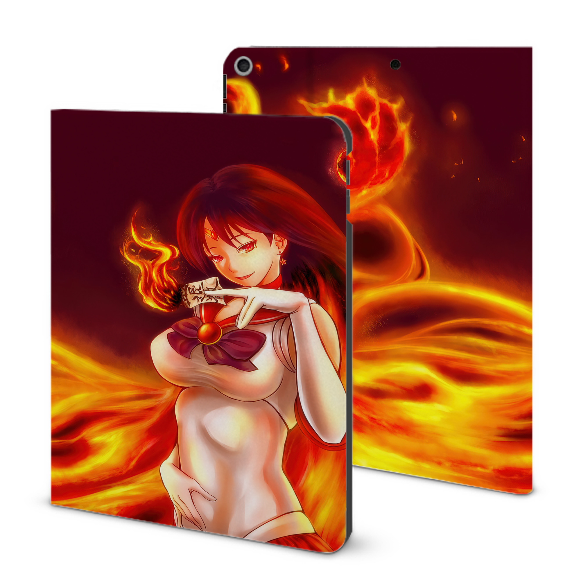 （画像用） 美少女戦士セーラームーン Sailor Moon IPad ケース ブック型 PUレザー TPU 耐衝撃 軽量 薄型 ペン収納なし 全面保護 IPad 各モデル対応